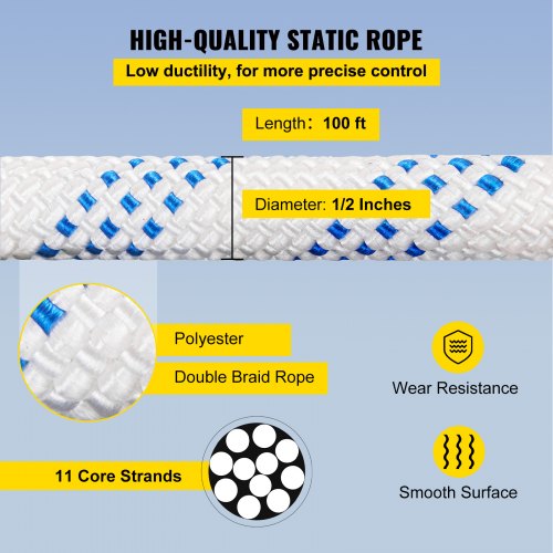 HeavyDuty Twin Sheave Block  Tackle 100FT Double Braid Rope 7700LB Capacity 3035KN Double Pulley Ri 5