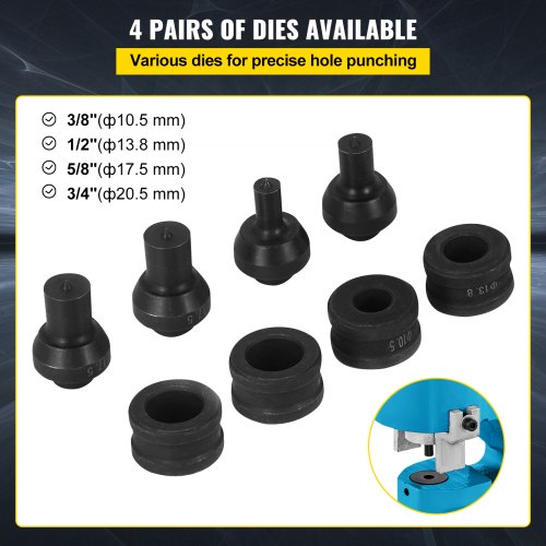 35T Hydraulic Hole Punch Kit Smooth Hole Puncher For Iron Plate Copper Bar  Aluminum Stainless Stee 4