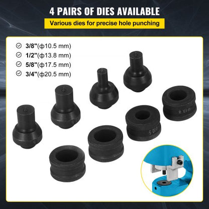 35T Hydraulic Hole Punch Kit Smooth Hole Puncher For Iron Plate Copper Bar  Aluminum Stainless Stee 4