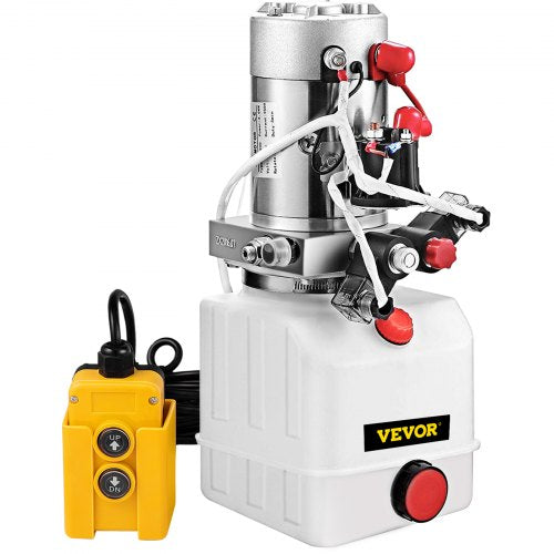 Electric Hydraulic Pump Quart Double Acting Power Unit With Plastic Reservoir For Dump Trailer  Lif 8
