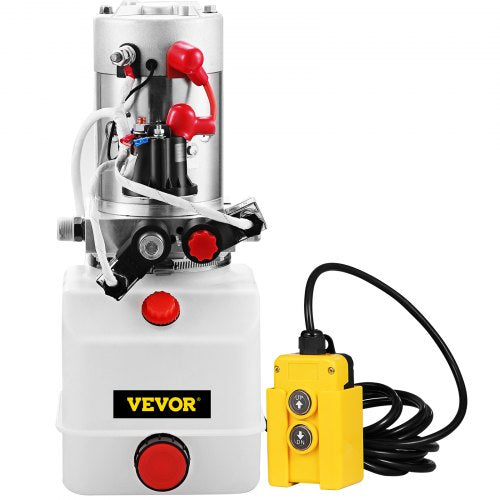 Electric Hydraulic Pump Quart Double Acting Power Unit With Plastic Reservoir For Dump Trailer  Lif 9