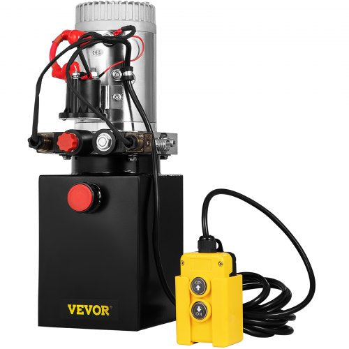 Hydraulic Pump Quart Double Acting Hydraulic Power Unit With Steel Oil Tank DC Pump For Dump Traile 9