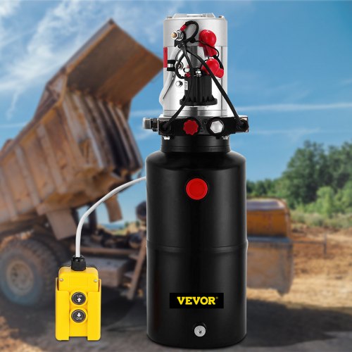 Hydraulic Power Unit DC Double Acting Pump Quart Steel Reservoir Hydraulic Pump For Dump Trailers C 1