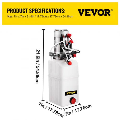 Hydraulic Power Unit Quart Hydraulic Pump Double Acting DC Hydraulic Power Pack For Dump Trailer Du 7