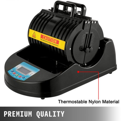 Multifunctional Mug Heat Press, Black Heat Press Bottle and Cup Sublimation Transfer Machine