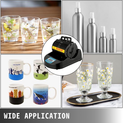 Multifunctional Mug Heat Press, Black Heat Press Bottle and Cup Sublimation Transfer Machine