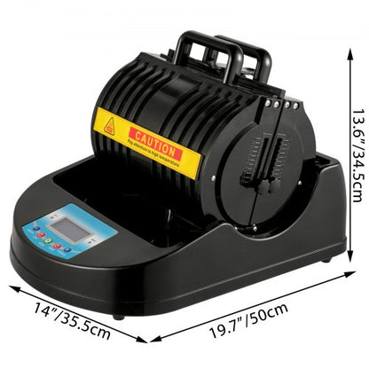 Multifunctional Mug Heat Press, Black Heat Press Bottle and Cup Sublimation Transfer Machine