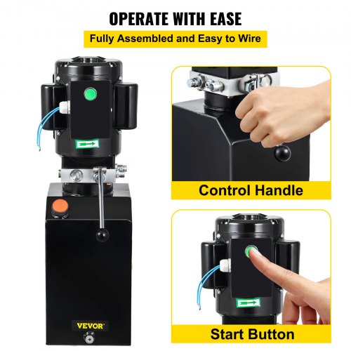 Quart Hydraulic Power Unit Single Acting PSI Car Lift Hydraulic Pump Pack With Oil Reservoir For Du 4