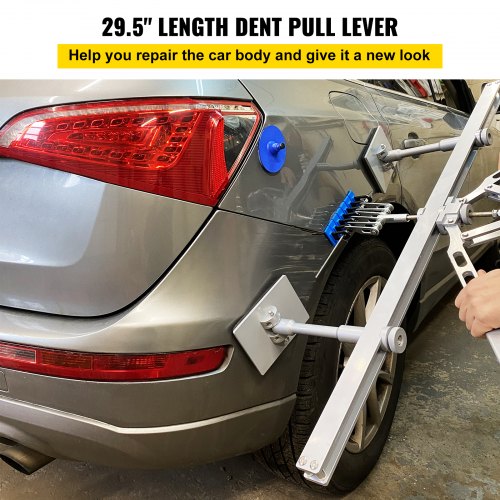 HeavyDuty Dent Pull Lever Bar Kit Auto Body Repair Tool For Aluminum  Steel Dent Pulling Adjustable 1