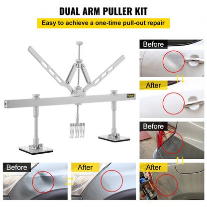 HeavyDuty Dent Pull Lever Bar Kit Auto Body Repair Tool For Aluminum  Steel Dent Pulling Adjustable 2