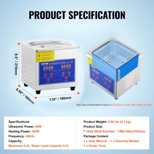 13L Ultrasonic Cleaning Machine 110V Professional Jewelry Watch Cleaner For Rings Coins Diamonds  E 7