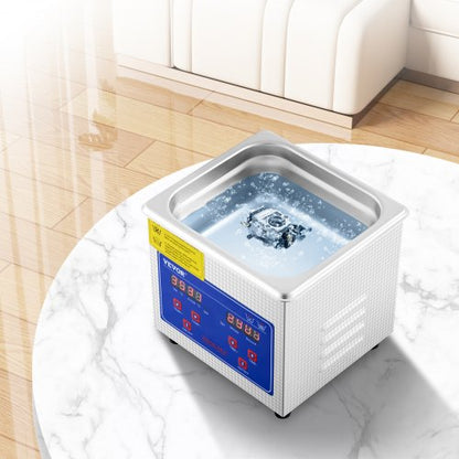 1.3L Ultrasonic Cleaning Machine 110V, Professional Jewelry Watch Cleaner for Rings, Coins, Diamonds & Eyeglasses