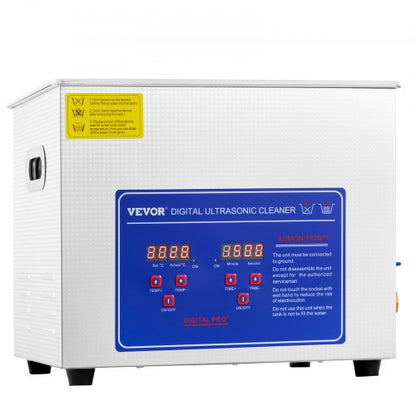 10L Stainless Steel Industrial Ultrasonic Cleaner 40kHz Heated Sonic Cleaner For Glasses Watches Ri 9