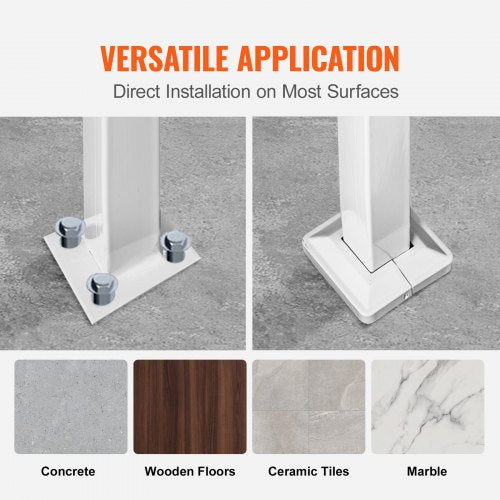 Adjustable Outdoor Stair Railing Matte White Wrought Iron Handrail For Porch Concrete And Wooden St 5