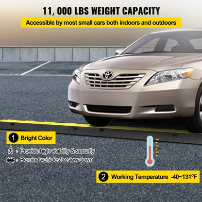 Rubber Cable Protectors Heavy Duty Wire Hose Cord Protective Cover Ramps Floor Driveway Speed Bump 3