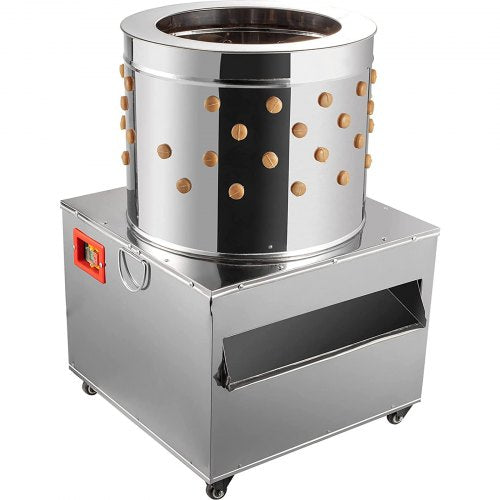 Chicken Poultry Plucker Stainless Steel Feather Plucking Machine With Wheels For Chicken Turkey  Du 8