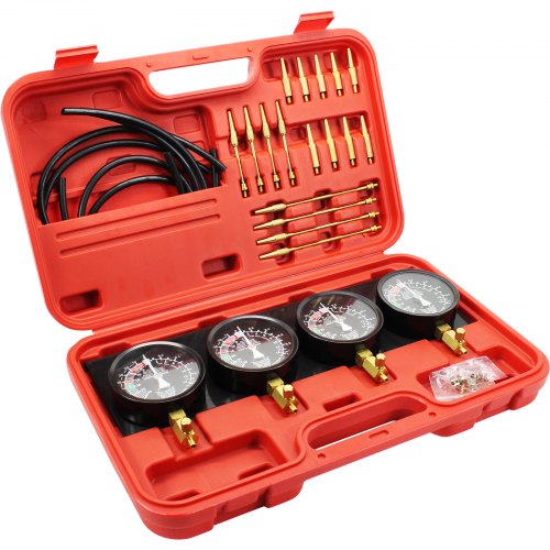 Fuel Vacuum Carburetor Synchronize Tool Kit Gauge Carb Sync Synchronizer Set With Rubber Hoses For  10