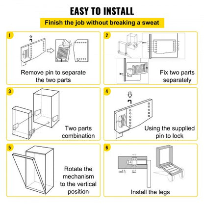 Heavy Duty Murphy Wall Bed Springs Mechanism Kit Vertical Mount DIY Hardware For King Or Queen Size 5