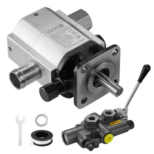 Heavy-Duty Wood Splitter Pump Kit, GPM Log Splitter Hydraulic Pump with Auto Control Valve, Ideal for DIY Log Splitters