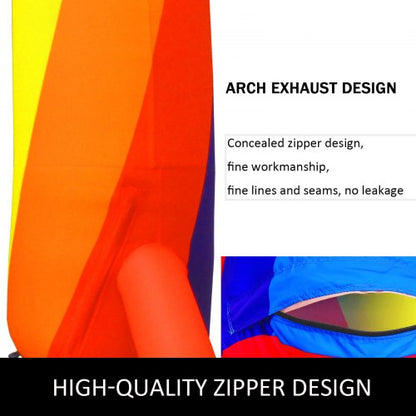 Inflatable Rainbow Arch with Blower, Eye-Catching Advertising Arch for Party, Event, Celebration, Garden & Holiday Decor