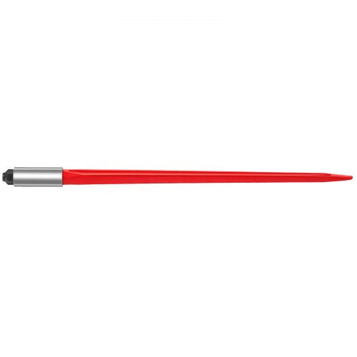 Hay Spear High lbs Capacity, Bale Spike Quick Attach Red Coated Square Hay Bale Spears Wide with Hex Nut & Sleeve