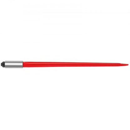 Hay Spear High lbs Capacity, Bale Spike Quick Attach Red Coated Square Hay Bale Spears Wide with Hex Nut & Sleeve