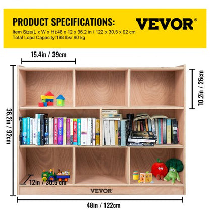 Classroom Storage Cabinet Plywood Section High Preschool Storage Shelves With Casters For Toys And  7