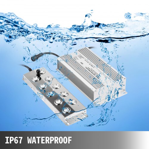 Ultrasonic Mist Maker Fogger, Stainless Steel Pond Mister Fogger with Waterproof Power Supply & Humidifier