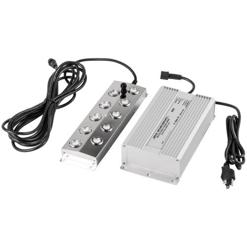 Ultrasonic Mist Maker Fogger, Stainless Steel Pond Mister Fogger with Waterproof Power Supply & Humidifier