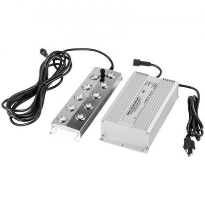 Ultrasonic Mist Maker Fogger, Stainless Steel Pond Mister Fogger with Waterproof Power Supply & Humidifier