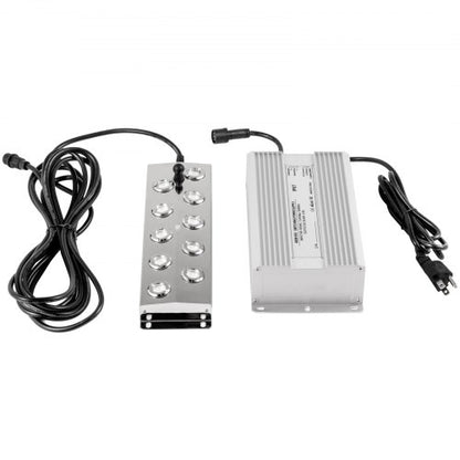 Ultrasonic Mist Maker Fogger, Stainless Steel Pond Mister Fogger with Waterproof Power Supply & Humidifier