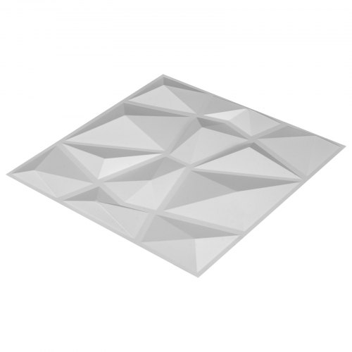 13-Pack 3D PVC Wave Wall Panels, Textured Diamond Design, 35 Sq Ft Interior Wall Decor – Waterproof, Paintable & Easy