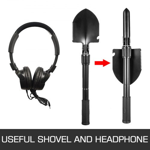 LCD Display Metal Detector for Adults & Kids, Automatic Gold Finder with Waterproof Search Coil & Headphone