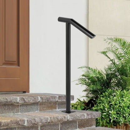 Iron Stairs Handrail, Stylish Handrails for Outdoor Steps with Expansion Bolts & Drill Bit (1-2 Step Design)