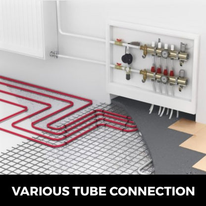34 X 500ft PEX Tubing Oxygen Barrier PEX Pipe For Hydronic Radiant Floor Heat Heating System Red EV 5