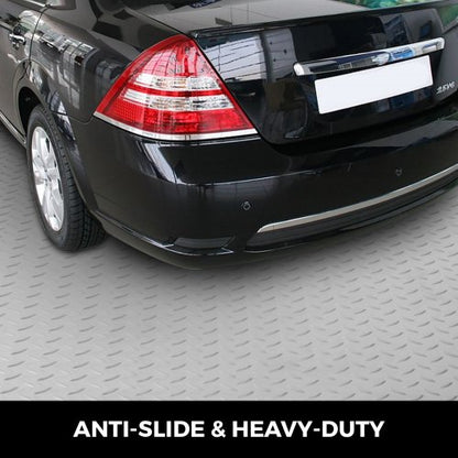 25mm Thickness Silver Garage Flooring Mat Roll HeavyDuty PVC Floor Mats For Under Cars Trailers  Gy 3