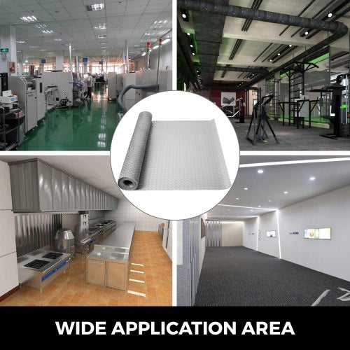 25mm Thickness Silver Garage Flooring Mat Roll HeavyDuty PVC Floor Mats For Under Cars Trailers  Gy 7