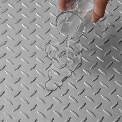 25mm Thickness Silver Garage Flooring Mat Roll HeavyDuty PVC Floor Mats For Under Cars Trailers  Gy 9