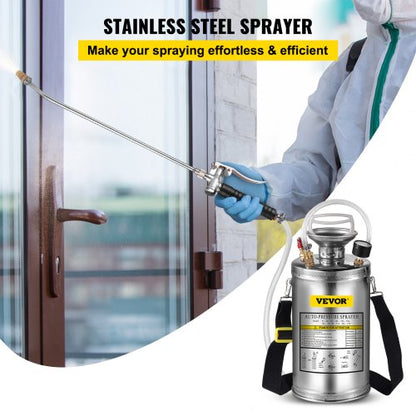 IndustrialGrade Hand Pump Sprayer With Safety Valve  Adjustable Nozzle Perfect For Gardening Cleani 2