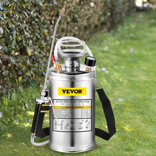 Industrial-Grade Hand Pump Sprayer with Safety Valve & Adjustable Nozzle, Perfect for Gardening, Cleaning