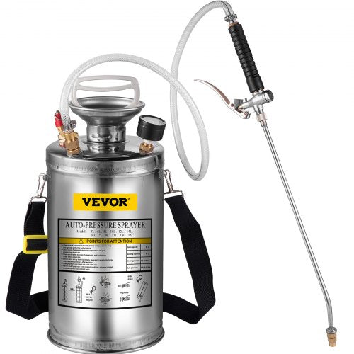 IndustrialGrade Hand Pump Sprayer With Safety Valve  Adjustable Nozzle Perfect For Gardening Cleani 9
