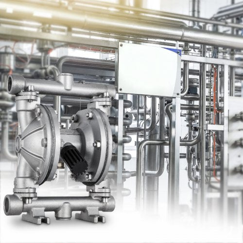Stainless Steel AirOperated Diaphragm Pump With PTFE Diaphragm Ideal For Petroleum Diesel  Oil Tran 6