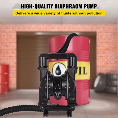 AirOperated Double Diaphragm Pump Nitrile Diaphragm For Oil Diesel  Petroleum Transfer  120 PSI 2