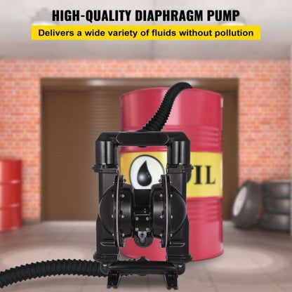 AirOperated Double Diaphragm Pump Nitrile Diaphragm For Oil Diesel  Petroleum Transfer  120 PSI 2