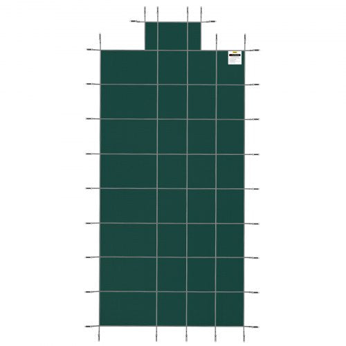 16x32ft Swimming Pool Safety Cover With 4x8ft Center End Steps Solid Winter Protection For Inground 8