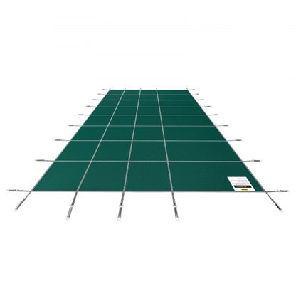 18x32ft Rectangle Inground Safety Pool Cover Green Mesh Solid Winter Cover For Swimming Pools 7