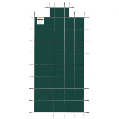 18x36 FT Safety Pool Cover Green Mesh HeavyDuty Winter Cover For Inground Swimming Pools With Cente 7
