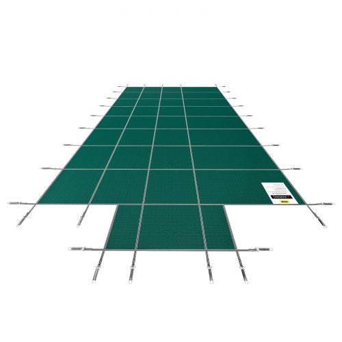 18x36 FT Safety Pool Cover Green Mesh HeavyDuty Winter Cover For Inground Swimming Pools With Cente 8