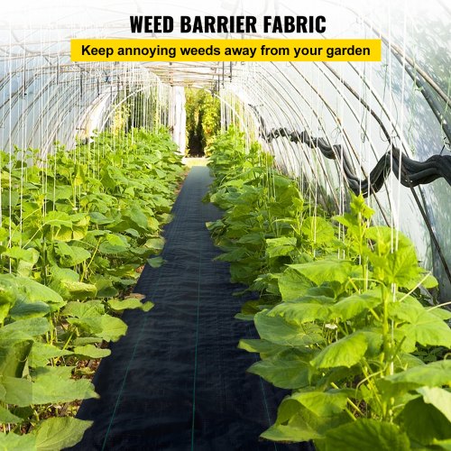Premium Weed Barrier Fabric Heavy Duty, Woven Landscape Ground Cover, High Permeability Geotextile Fabric