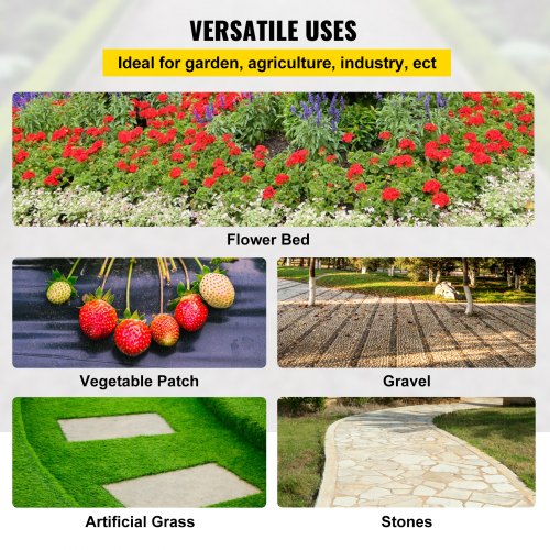 Premium Weed Barrier Fabric Heavy Duty, Woven Landscape Ground Cover, High Permeability Geotextile Fabric